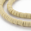 Handmade Polymer Clay Beads Strands CLAY-R089-6mm-117-3
