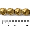 Electroplated Non-Magnetic Synthetic Hematite Beads Strands G-P518-05B-4