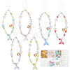 DIY Ocean Theme Acrylic & Glass Mobile Phone Strap Making Kits DIY-SC0028-39-1