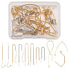 Brass Stud Earring Findings KK-TA0007-75-1