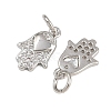 Brass Micro Pave Cubic Zirconia Pendants KK-A269-16P-2
