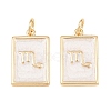 Brass Enamel Pendants KK-CBA62C2-01B-2