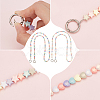 2Pcs 2 Styles Rainbow Macaron Color Resin Beaded Bag Straps DIY-WR0002-64-3