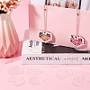 Transparent Acrylic Disc Pendants TACR-SC0001-38C-4
