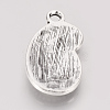 Tibetan Style Alloy Pendant Enamel Settings TIBE-T011-133AS-LF-2