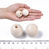 Unfinished Natural Wood Beads X-WOOD-S651-A30mm-LF-4