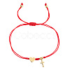 Brass Heart & Cross Double Layered Couple Bracelets WL1100-1-1