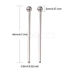 Tarnish Resistant 304 Stainless Steel Ball Head Pins STAS-K146-045-18x0.6mm-2