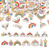 ARRICRAFT 56pcs 14 styles Alloy Enamel Pendants ENAM-AR0001-67-1