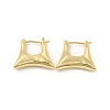 Brass Bag Shape Hoop Earrings for Women EJEW-E275-07-2
