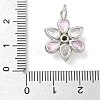 Brass Micro Pave Cubic Zirconia Pendants KK-P342-09P-3