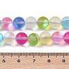 Electroplated Synthetic Moonstone Beads Strands G-C131-B01-02-4