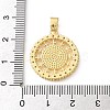 Brass Micro Pave Clear Cubic Zirconia Pendants SH-CBA03AF-14B-G-3