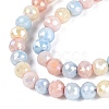 Anti-Tarnish Electroplate Glass Beads Strands LS-EGLA-N027-02A-06-3