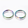 Ion Plating(IP) 304 Stainless Steel Split Key Rings STAS-G201-08B-M-2