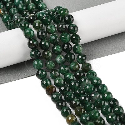 Natural Fuchsite Beads Strands G-H093-A01-01-1