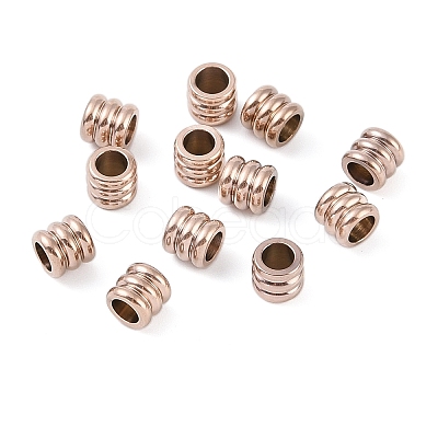 Ion Plating(IP) 304 Stainless Steel Beads STAS-WH0055-05RG-1
