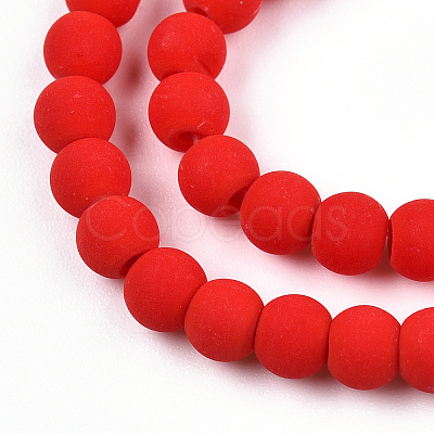 Opaque Glass Beads Strands X-GLAA-T032-P4mm-MD04-1