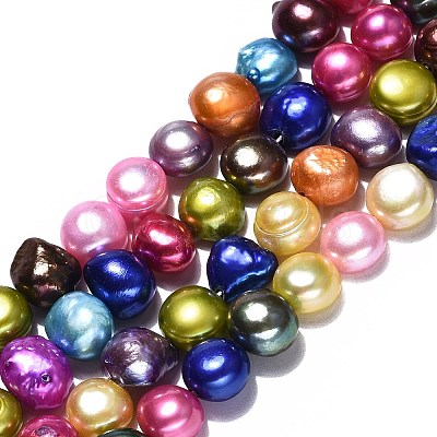 Natural Cultured Freshwater Pearl Beads Strands PEAR-N014-07E-1