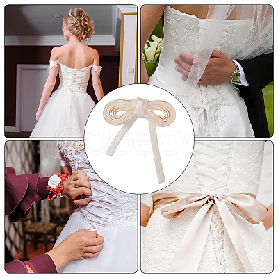Cloth Cord for Women's Wedding Dress Zipper Replacement OCOR-WH0046-33-1