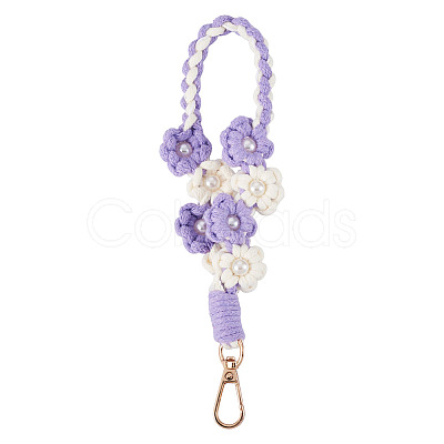 Hand-woven Flower Pendant Decorations KEYC-TAC0009-02KCG-03-1