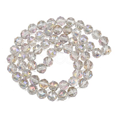 Transparent Electroplate Glass Beads Strands EGLA-N002-34C-B05-1