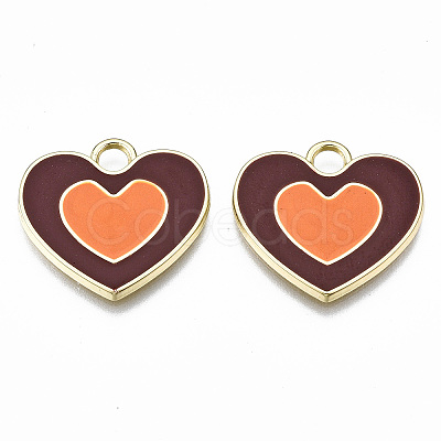 Rack Plating Alloy Enamel Pendants LS-ENAM-T014-03B-RS-1
