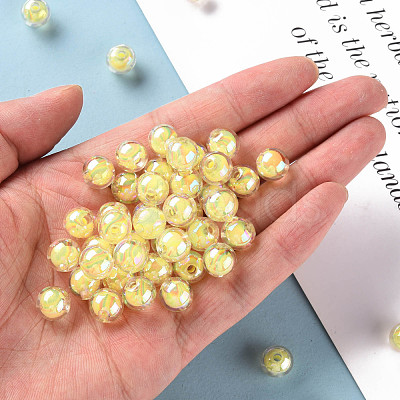 Transparent Acrylic Beads TACR-S152-15B-SS2105-1