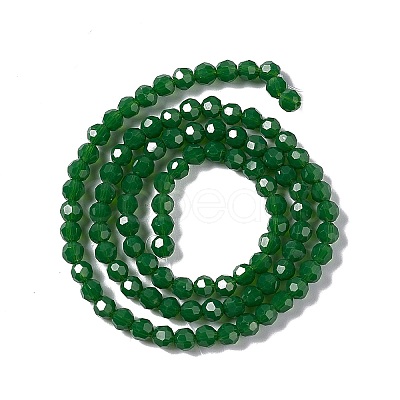 Faceted(32 Facets) Glass Beads Strands EGLA-J042-36A-09-1