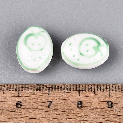 Handmade Porcelain Beads PORC-N012-14D-01-1