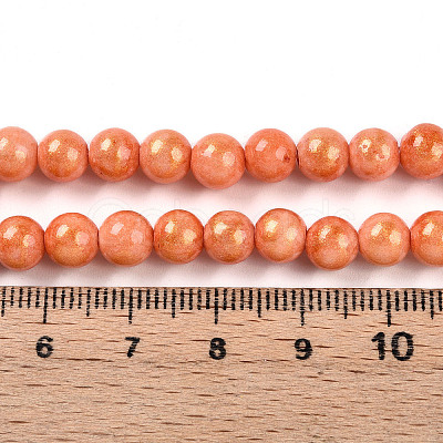 Natural Mashan Jade Beads Strands G-A255-A01-02J-1