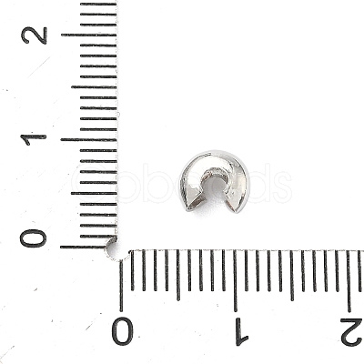 Brass Crimp Beads Covers KK-C156-08C-P-1
