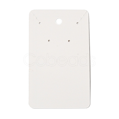 Rectangle Paper One Pair Earring Display Cards with Hanging Hole CDIS-C005-01-1