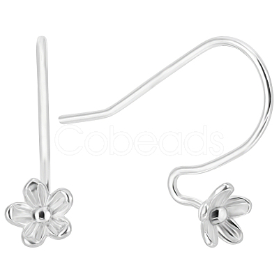 8Pcs 925 Sterling Silver Earring Hooks FIND-BBC0002-67-1