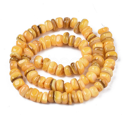 Natural Trochid Shell/Trochus Shell Beads Strands SHEL-S258-081-B11-1