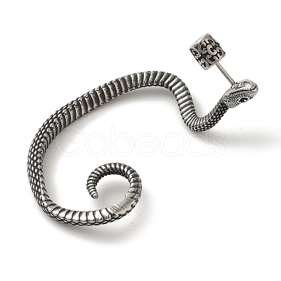 316 Surgical Stainless Steel Cuff Earrings EJEW-E300-22AS-01-1