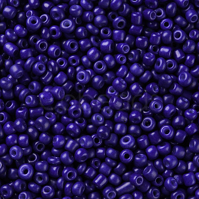 Baking Paint Glass Seed Beads SEED-US0003-3mm-K6-1