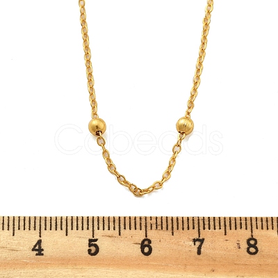 Brass Satellite Chains Necklaces for Women NJEW-D302-28G-1