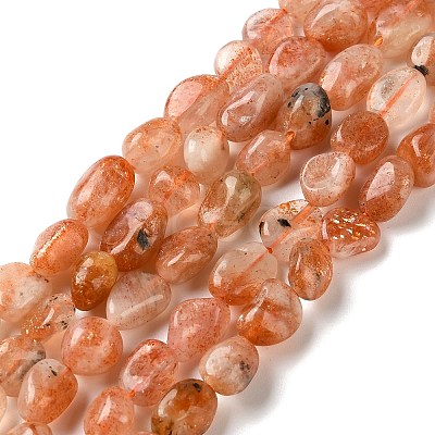 Natural Sunstone Beads Strands G-L608-A04-02-1