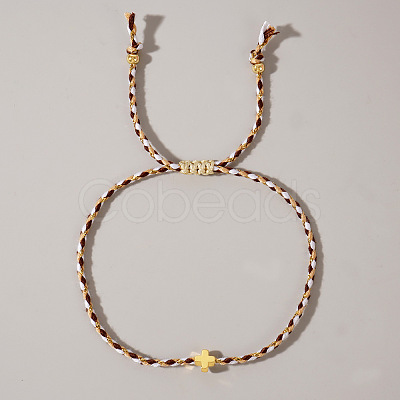 Mother's Day Adjustable Brass Bead Braided Bead Bracelets YE2550-9-1