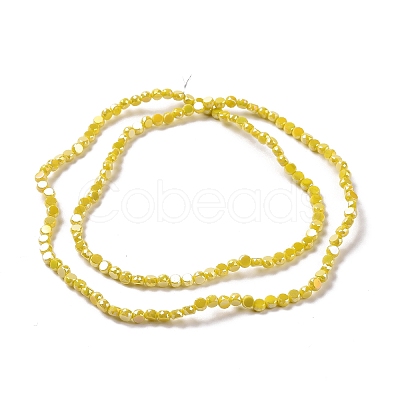 Electroplate Glass Beads Strands GLAA-E036-04D-1