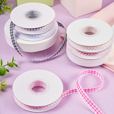 10 Yards Flat Polycotton(Polyester Cotton) Ribbon OCOR-TAC0030-01H-1