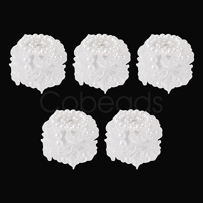 Polymer Clay with Imitation Pearl Beads CLAY-TAC0020-02A-1