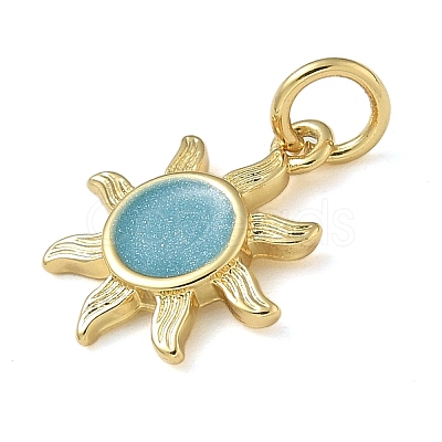 Rack Plating Brass Enamel Charms KK-K392-50G-04-1