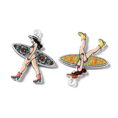 Printed Alloy Pendants AL-CBA91DB-05-1