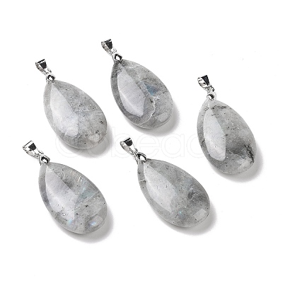 Natural Labradorite Pendants G-D084-01P-B22-1