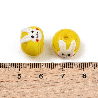 Handmade Bumpy Lampwork Beads LA-CBAFE51-01-1
