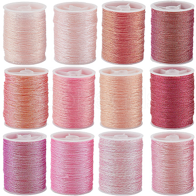 12 Rolls 12 Colors Metallic Sewing Thread OCOR-CY0002-02E-1