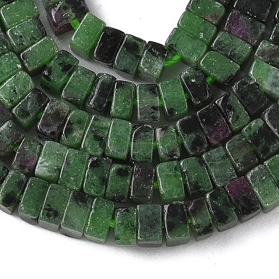 Natural Ruby in Zoisite Beads Strands G-A280-C09-01-1