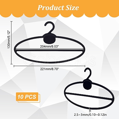 Plastic Scarf Display Hangers AJEW-WH0504-67C-1